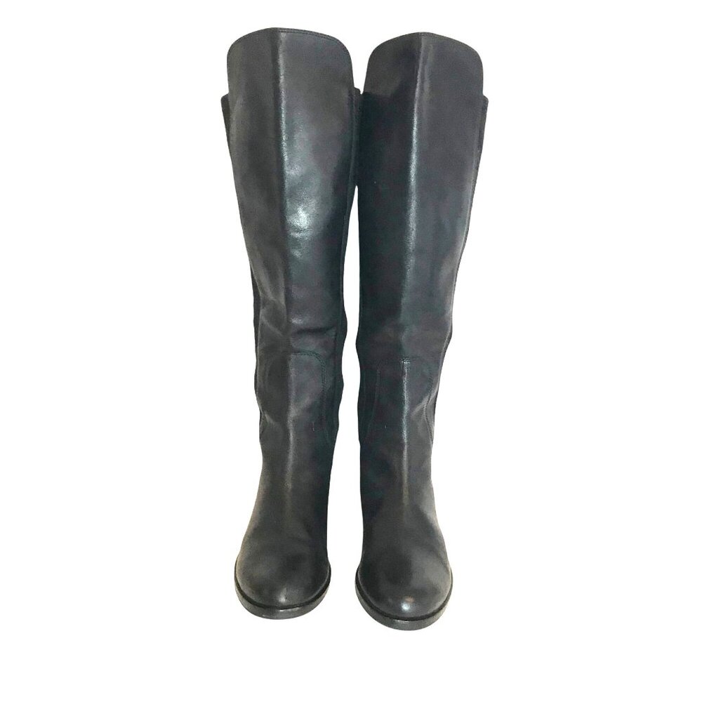 Cole Haan Air Whitley Womens 8.5 Over The Knee Black Leather Riding Boots - Picture 3 of 10